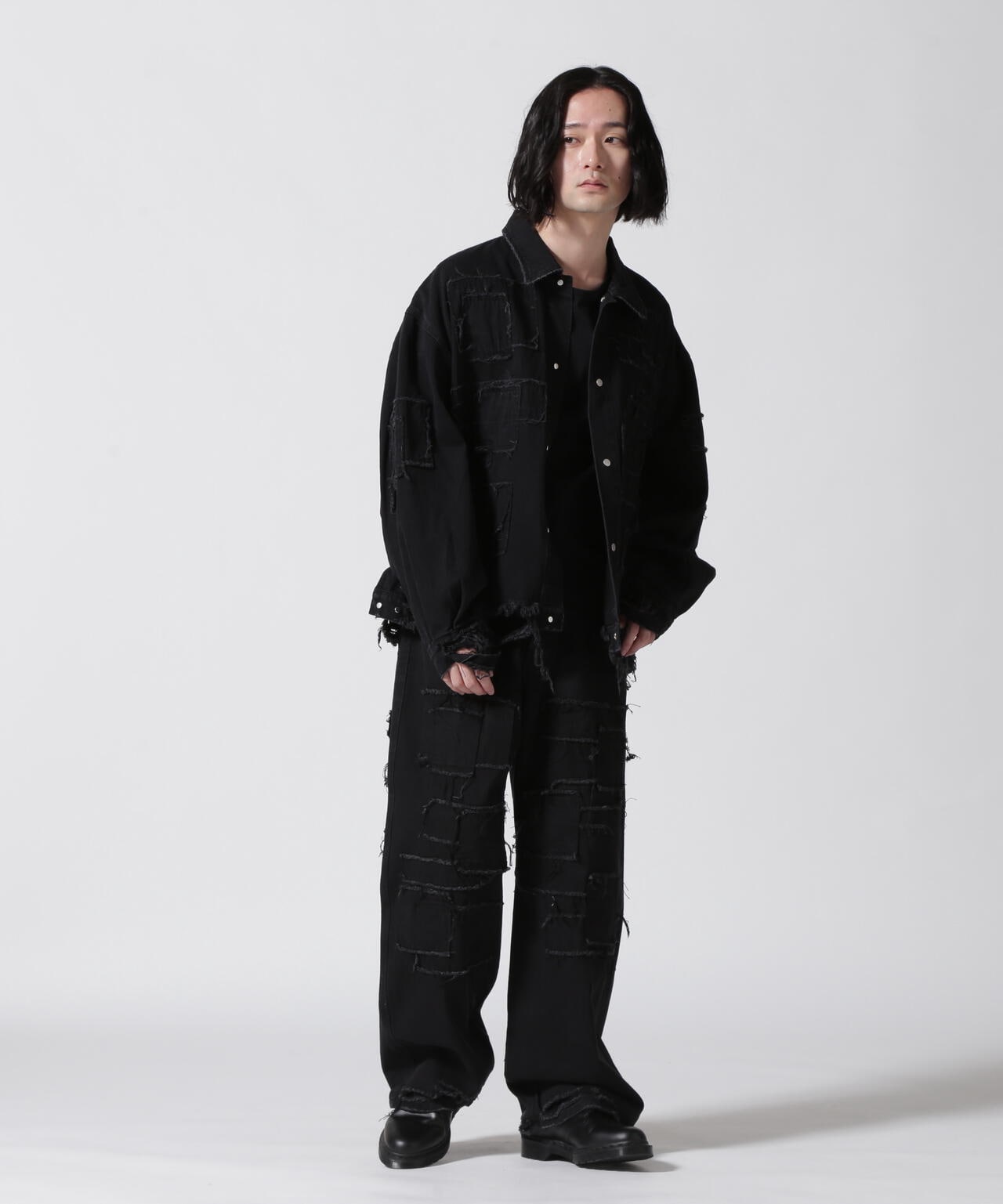 DankeSchon/ダンケシェーン/11OZ PATCHWORK DENIM PANTS