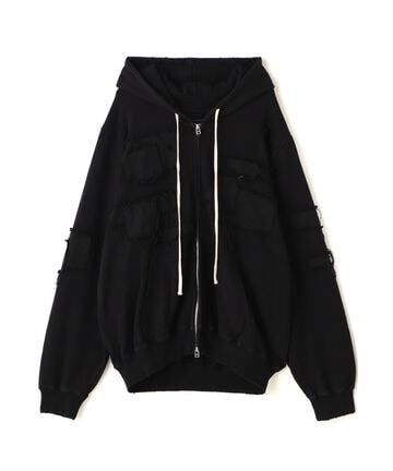 DankeSchon/ダンケシェーン/PATCHWORK ZIP HOODIE