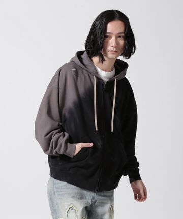 DankeSchon/ダンケシェーン/TIEDYE ZIP HOODIE