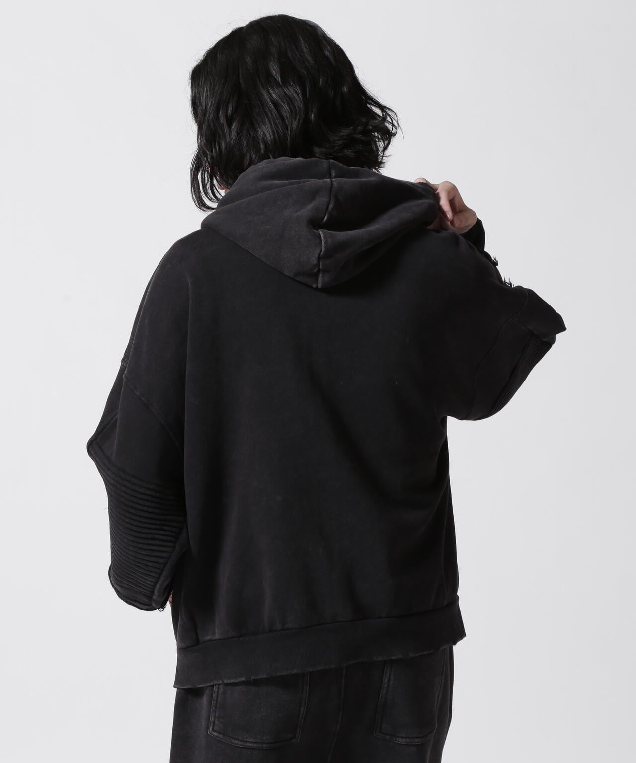 DankeSchon/ダンケシェーン/CHEMICAL SWEAT PINTACK ZIP HOODIE