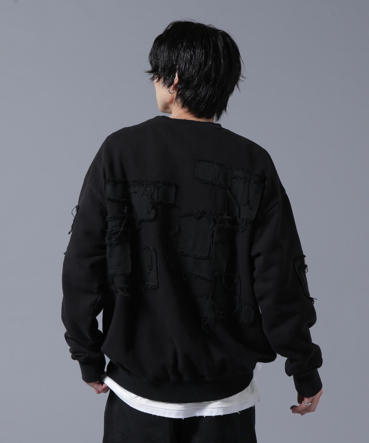 DankeSchon/ダンケシェーン/PATCHWORK CREW NECK SWEAT