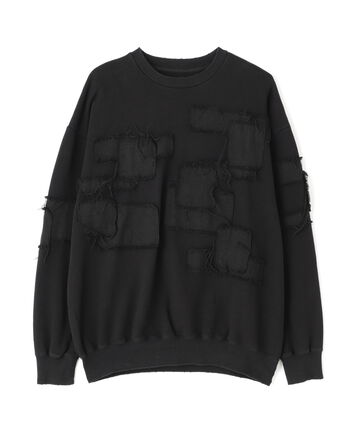 DankeSchon/ダンケシェーン/PATCHWORK CREW NECK SWEAT