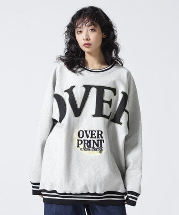 overprint/オーバープリント/OVER DOLMAN SWEATSHIRTS