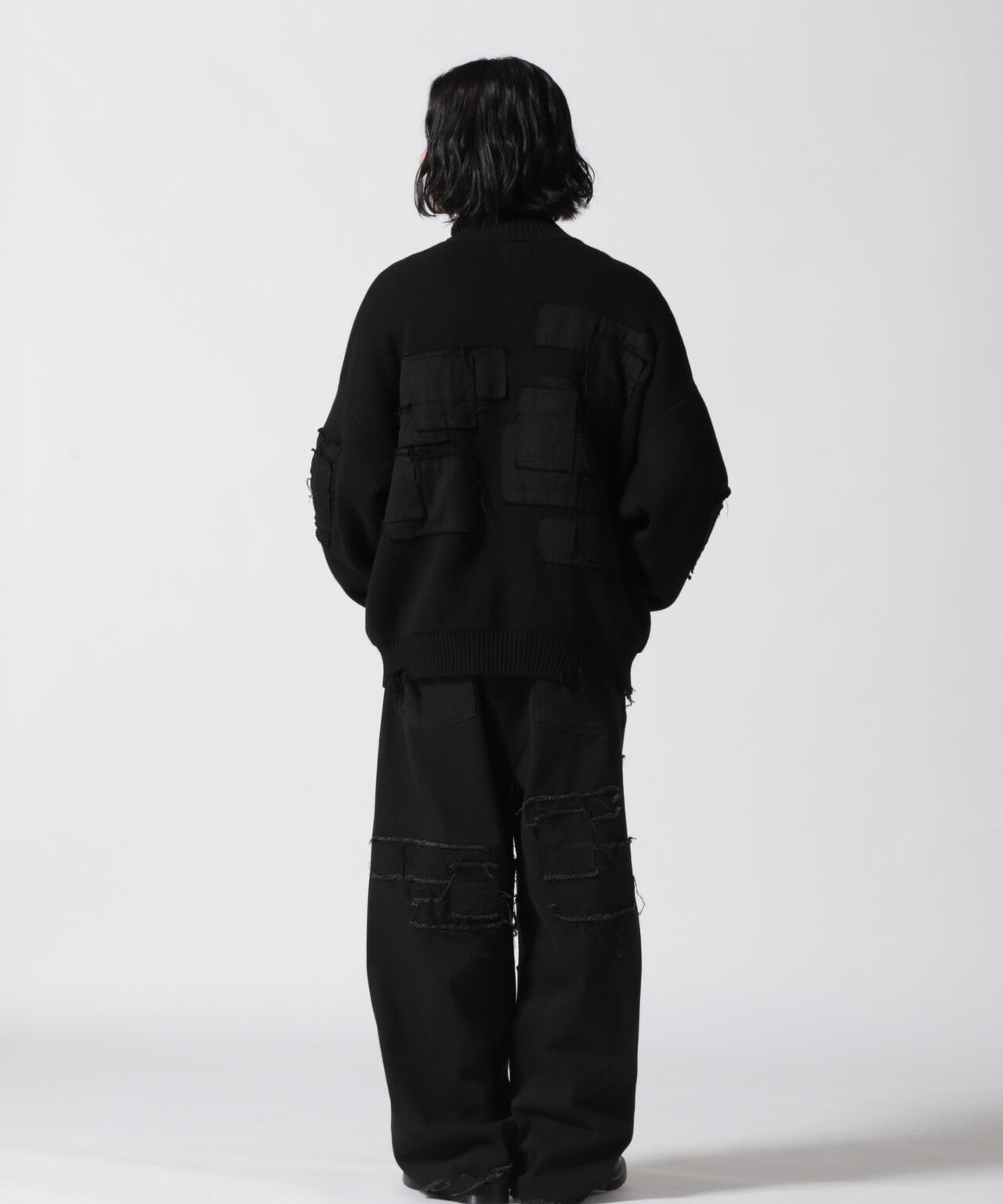 DankeSchon/ダンケシェーン/PATCHWORK DRIVERS KNIT