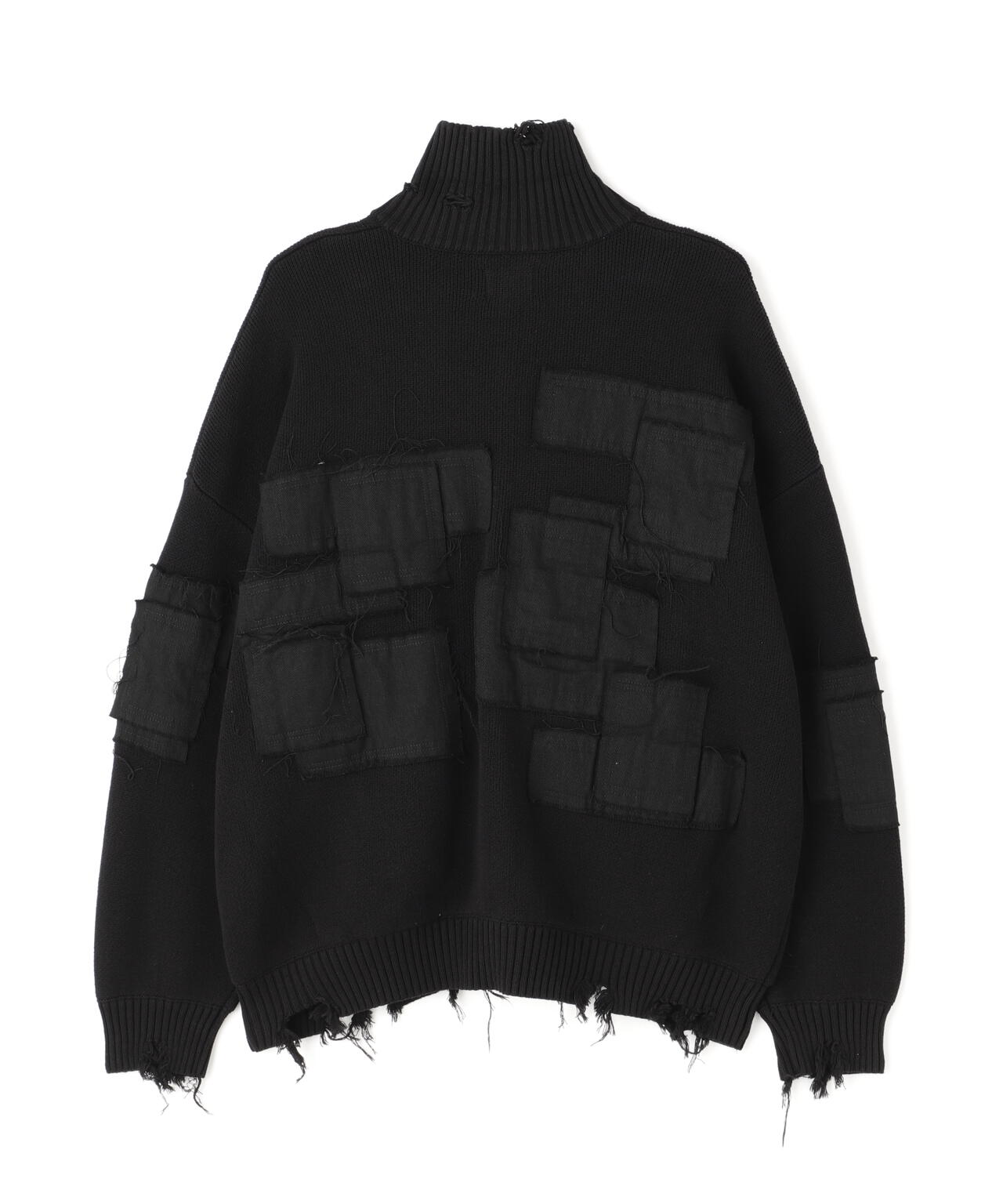 DankeSchon/ダンケシェーン/PATCHWORK DRIVERS KNIT