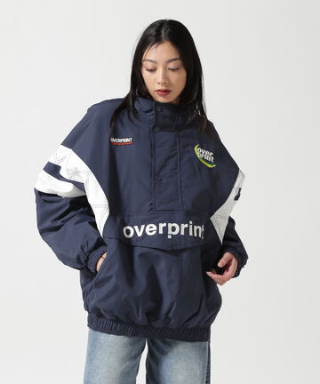 overprint/オーバープリント/HALF ZIP STADIUM JACKET