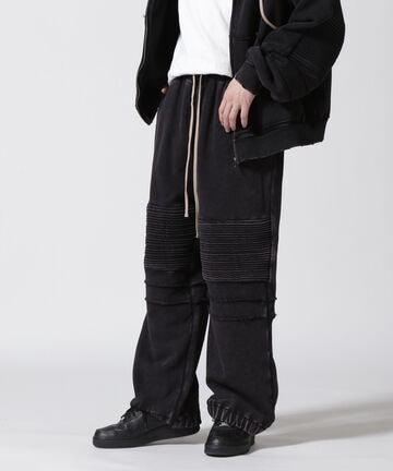 DankeSchon/ダンケシェーン/CHEMICAL SWEAT PINTACK EASY PANTS