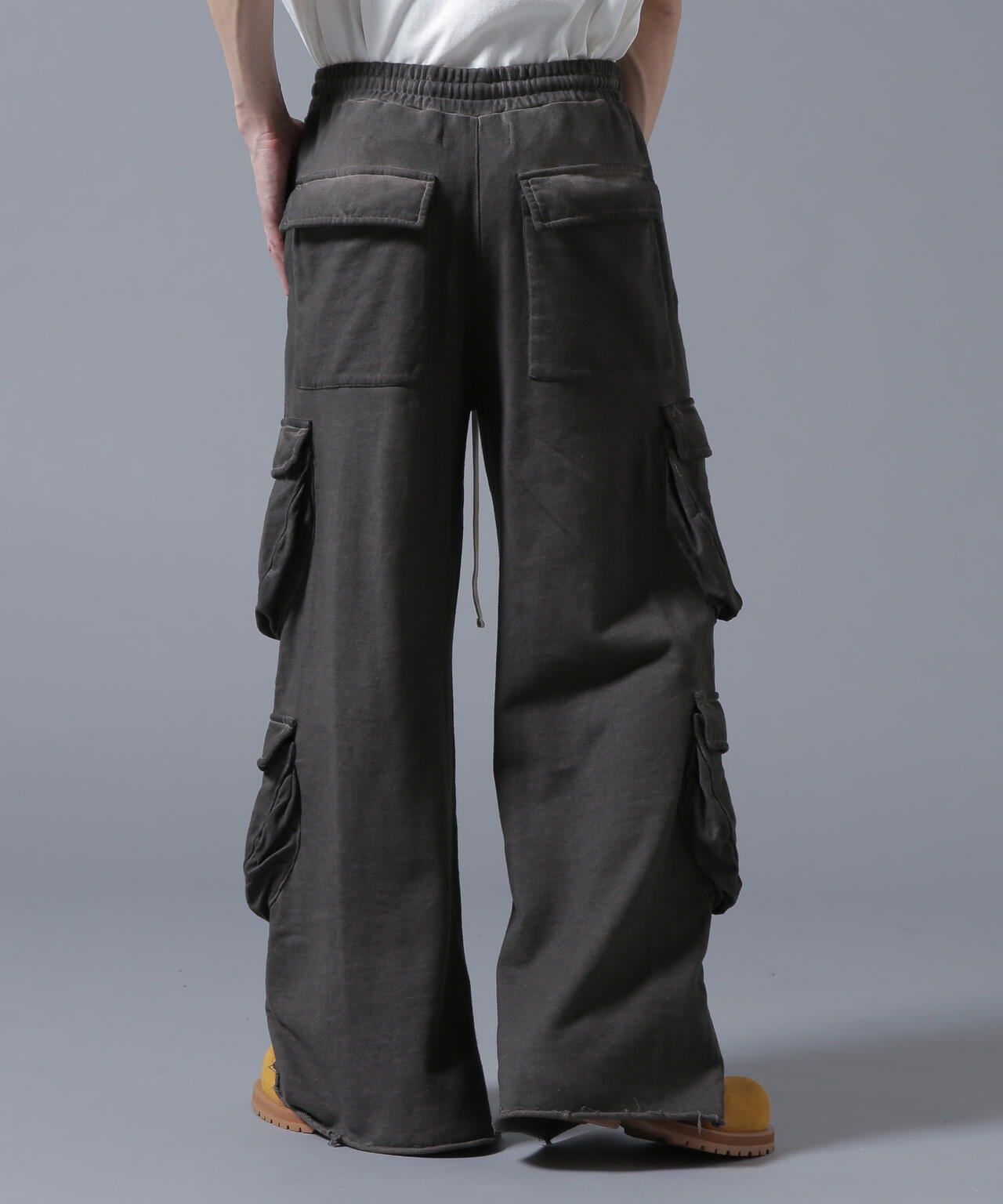 DankeSchon/ダンケシェーン/WATERDYE SWEAT BAGGY CARGO PANTS