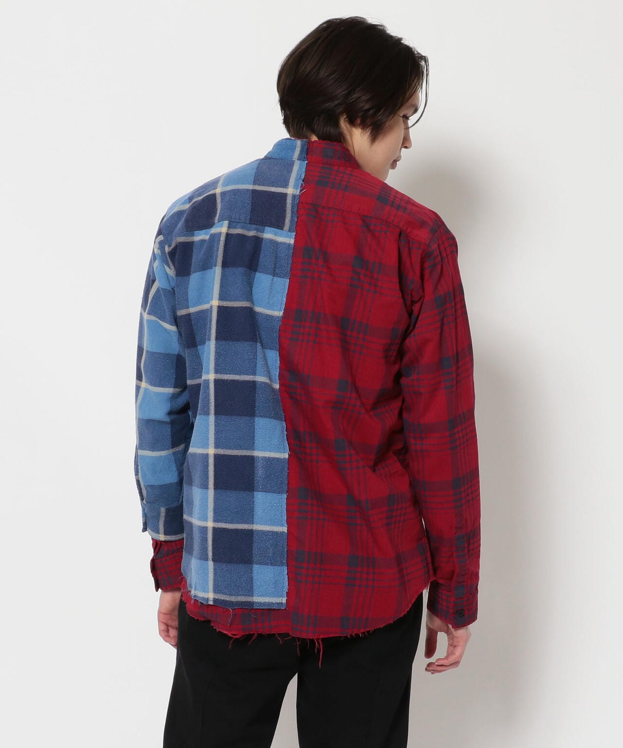 MINEDENIM×OLDPARK再構築シャツジャケット リメイクシャツ-