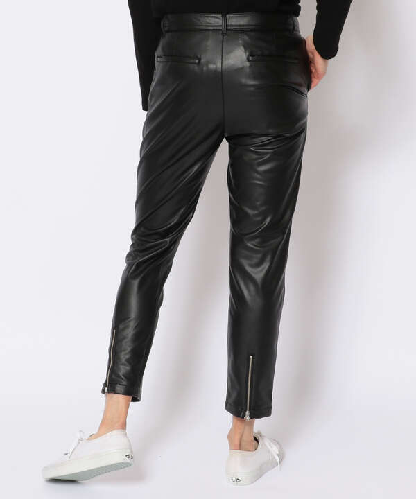 LUSOR（ルーソル）Ecoleather S SLACKS エコレザースリムスラックス