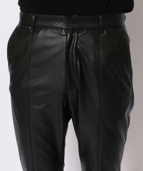 LUSOR（ルーソル）Ecoleather S SLACKS エコレザースリムスラックス