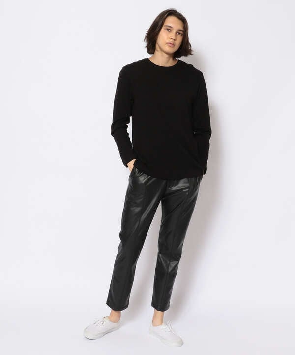 LUSOR（ルーソル）Ecoleather S SLACKS エコレザースリムスラックス