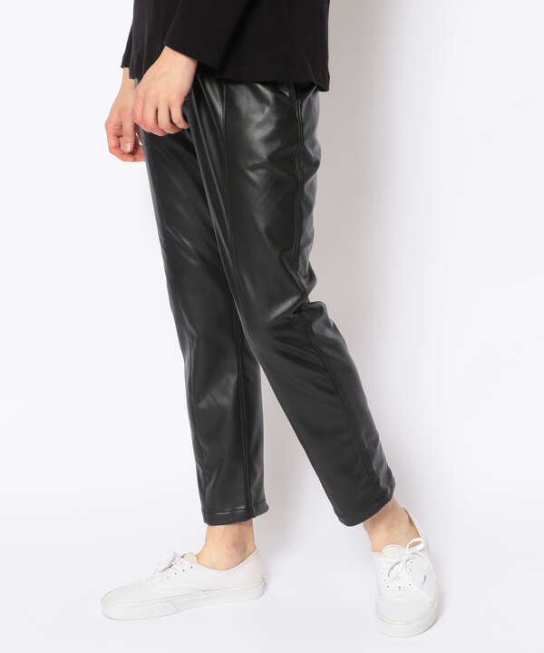 LUSOR（ルーソル）Ecoleather S SLACKS エコレザースリムスラックス