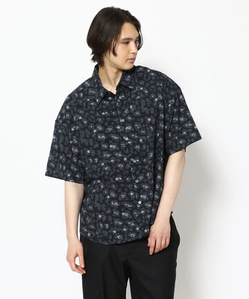QWERTY (クワーティ)BlackCamo Leopard Shirts