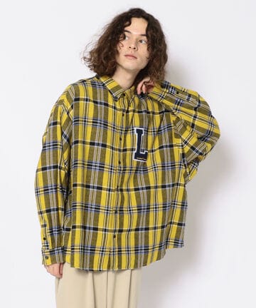 LUSOR（ルーソル）Wappen SHIRTS ワッペンチェックシャツ