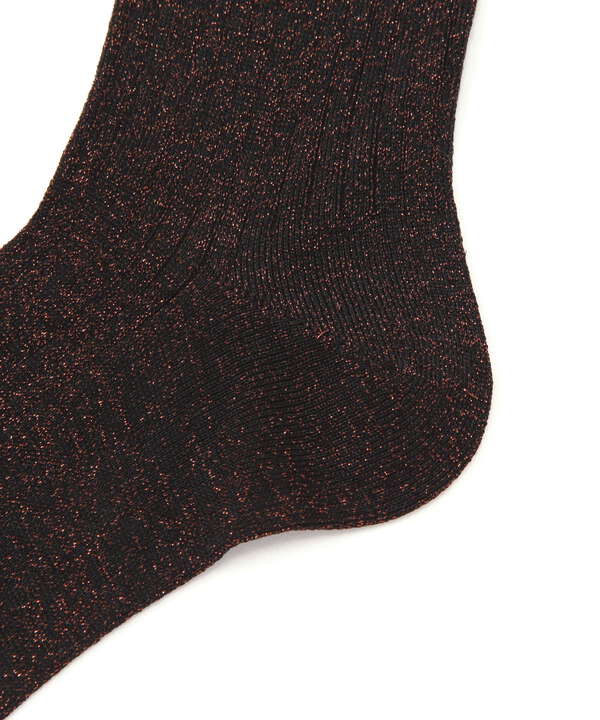 MARCOMONDE（マルコモンド）glitter wide rib socks/グリッターワイドリブソックス