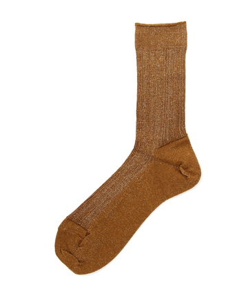 MARCOMONDE（マルコモンド）glitter ribbed socks