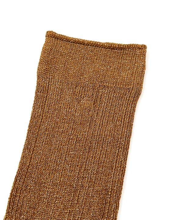 MARCOMONDE（マルコモンド）glitter ribbed socks