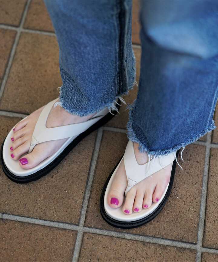 CAMINANDO/カミナンド THONG SLIDES トングスライド レザー