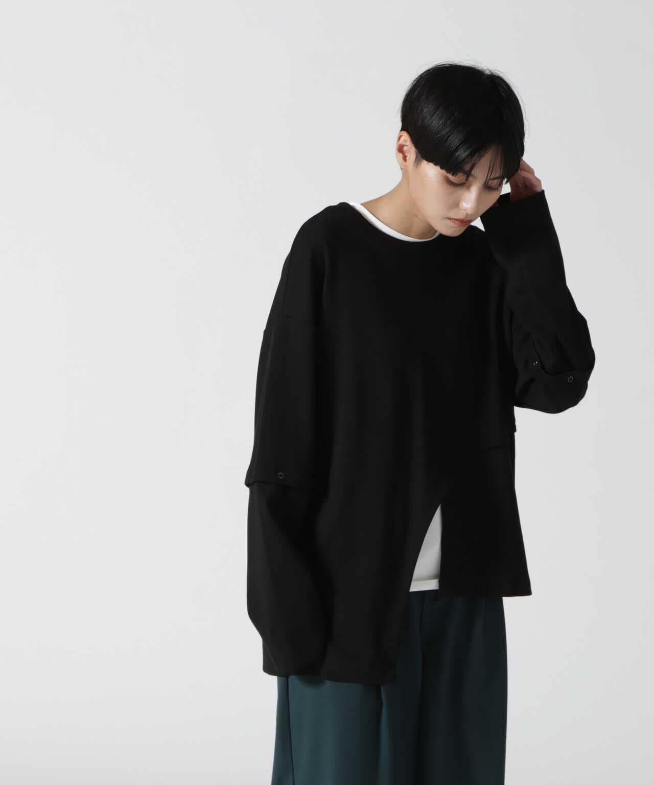 AULA AILA（アウラ アイラ）2WAY SLEEVE PULLOVER | B'2nd ( ビーセカンド ) | US ONLINE  STORE（US オンラインストア）