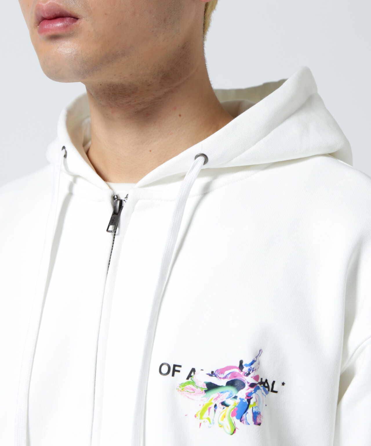 A4A(エーフォーエー)PAINT ZIP HOODIE ペイントジップフーディー