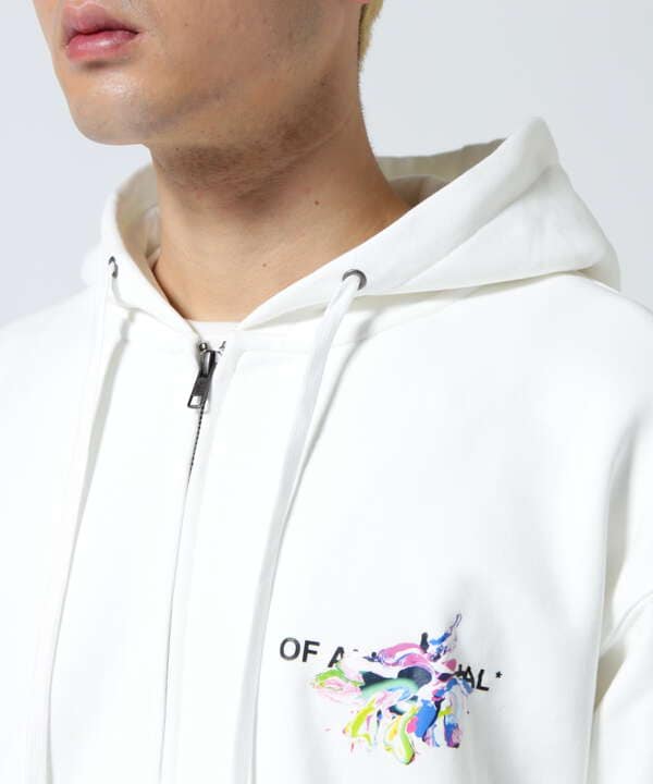 A4A(エーフォーエー)PAINT ZIP HOODIE ペイントジップフーディー