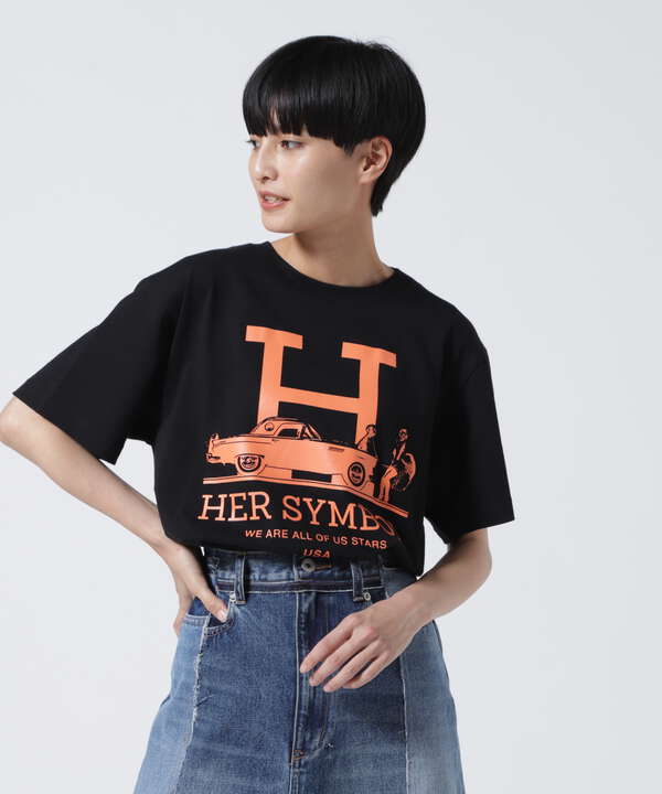 Kare/ME（カーミー）H MM Tシャツオレンジプリント（7852232020） | B