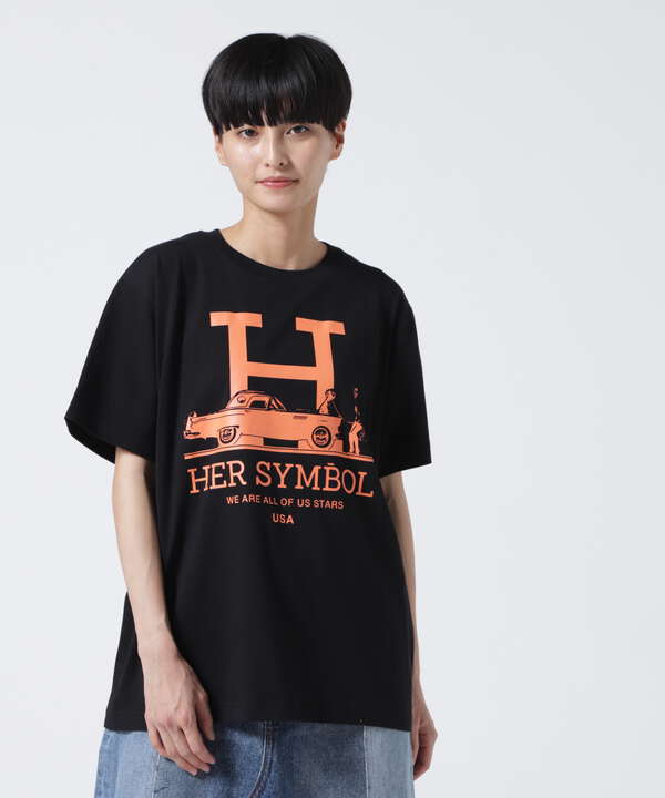 Kare/ME（カーミー）H MM Tシャツオレンジプリント