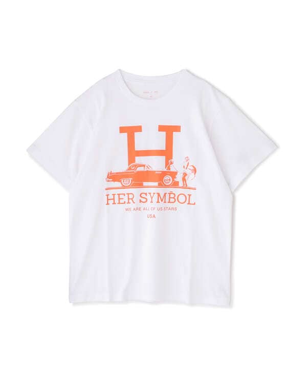 Kare/ME（カーミー）H MM Tシャツオレンジプリント