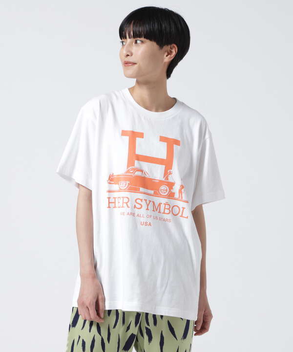 Kare/ME（カーミー）H MM Tシャツオレンジプリント