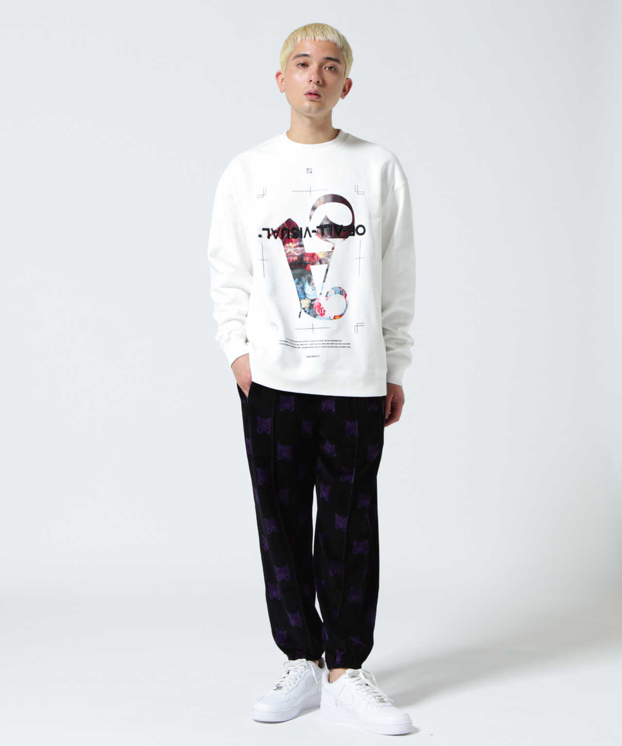 A4A(エーフォーエー)COLLAGE CREW NECK カレッジクルーネック 