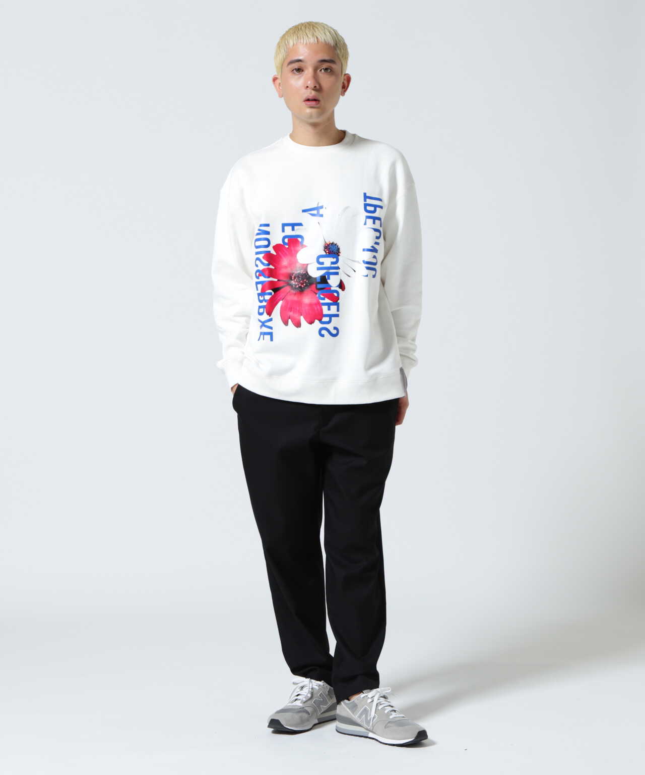 A4A(エーフォーエー)GERBARA CREW NECK SWEAT ガーベラクルーネックスウェット