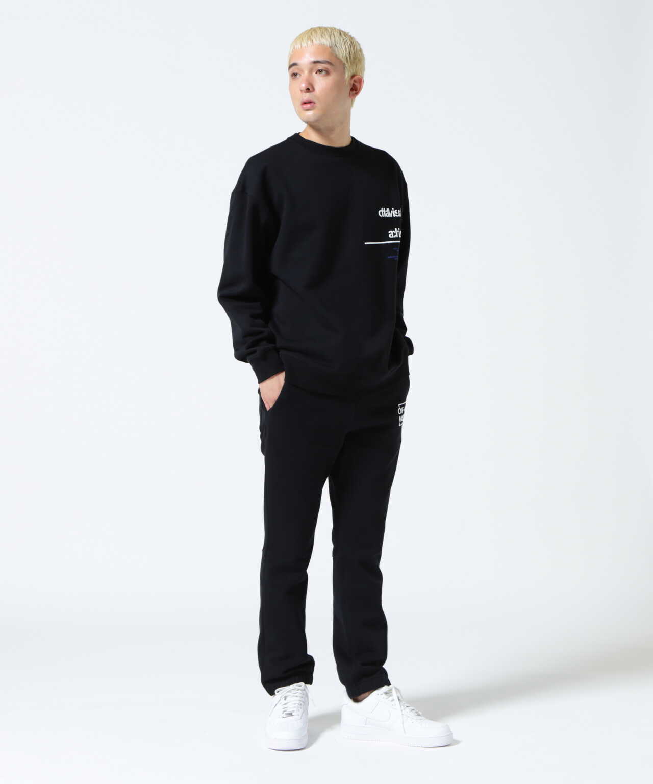 A4A(エーフォーエー)DAMASUKU CREW NECK SWEAT クルーネックスウェット