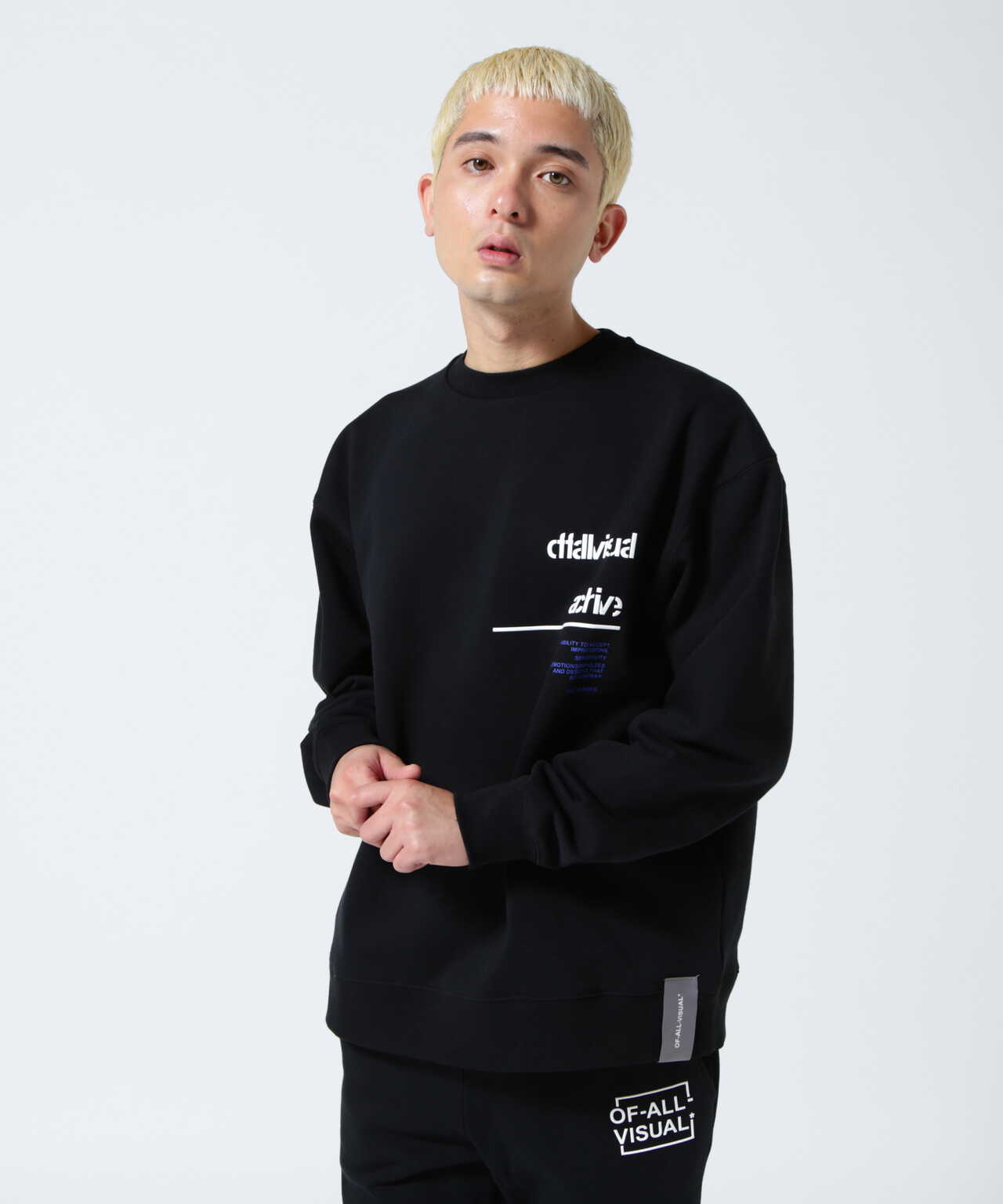 A4A(エーフォーエー)DAMASUKU CREW NECK SWEAT クルーネックスウェット