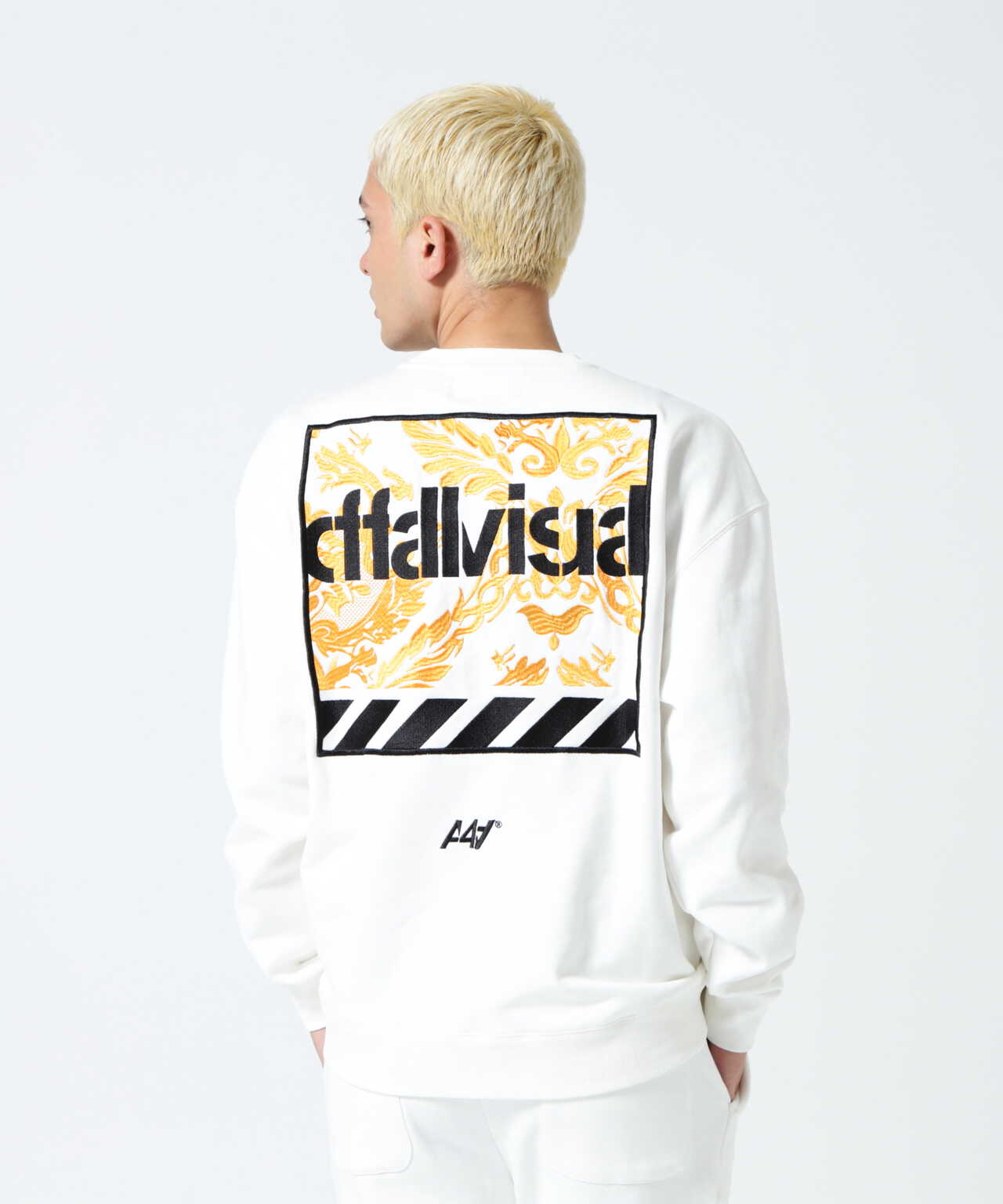 A4A(エーフォーエー)DAMASUKU CREW NECK SWEAT クルーネックスウェット