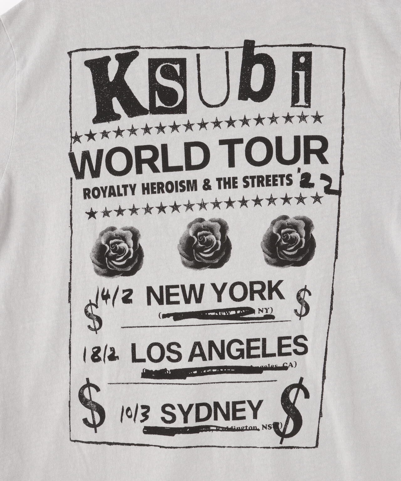 ksubi (スビ) PASTE UP BIGGIE SS TEE MOON | B'2nd ( ビーセカンド