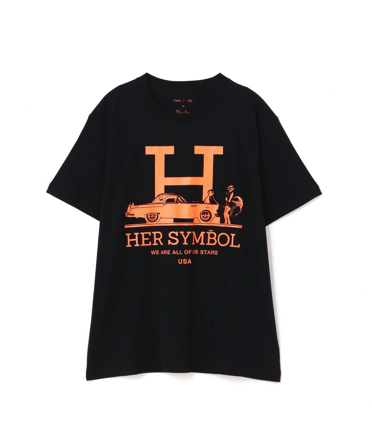 Kare/ME（カーミー）H MM オレンジプリントTシャツ　