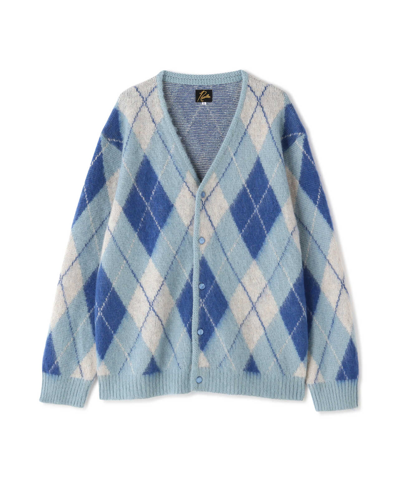 Needles Argyle Mohair Knit Cardigan