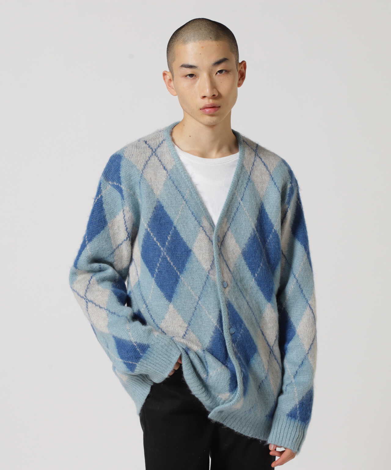 Needles(ニードルズ) Mohair Cardigan Argyle | B'2nd ( ビーセカンド 