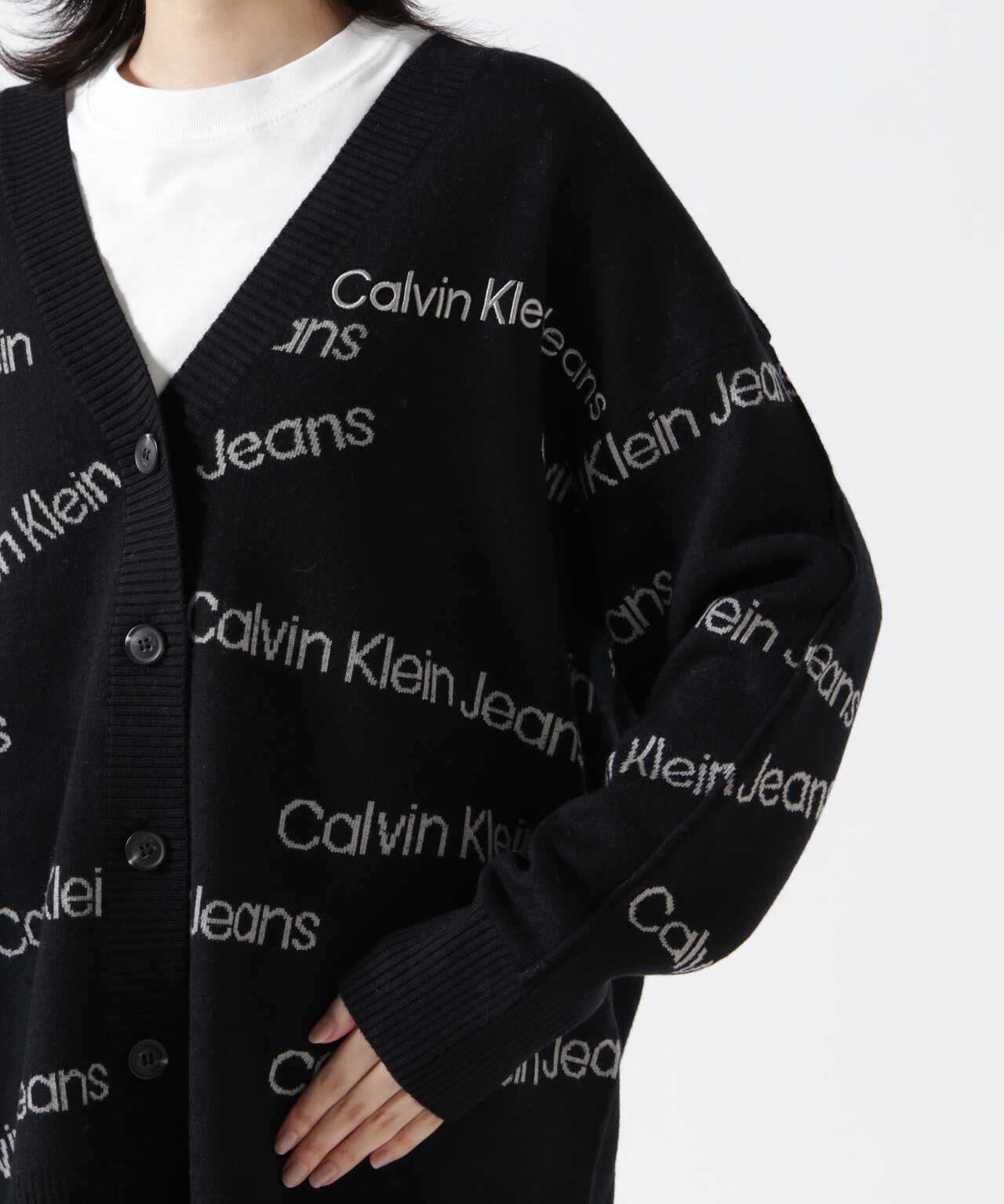 calvin klein ロゴカーディガンkimhekimhaima