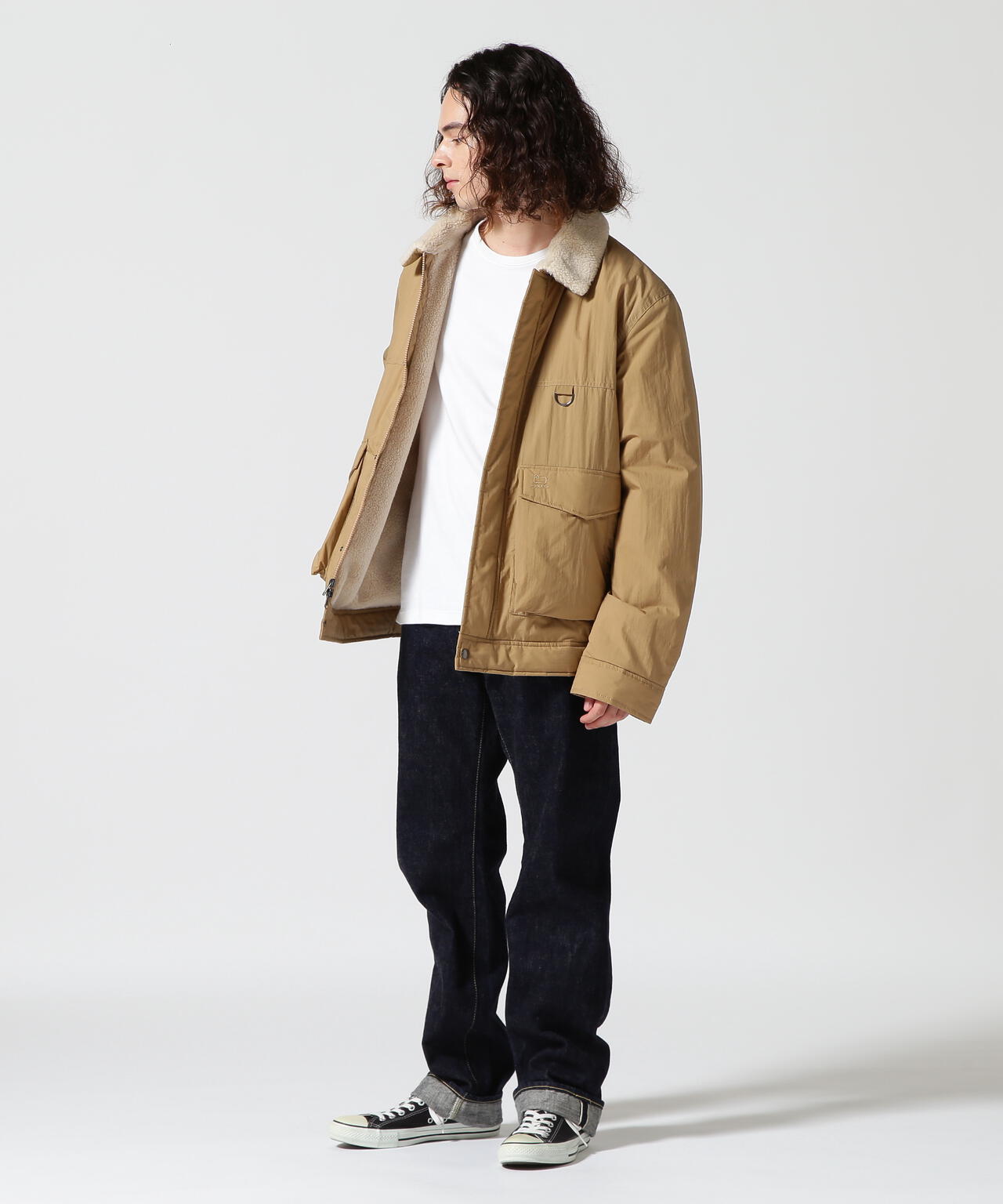 WOOLRICHウールリッチ Ripstop Sherpa Trucker jacket   B'2nd