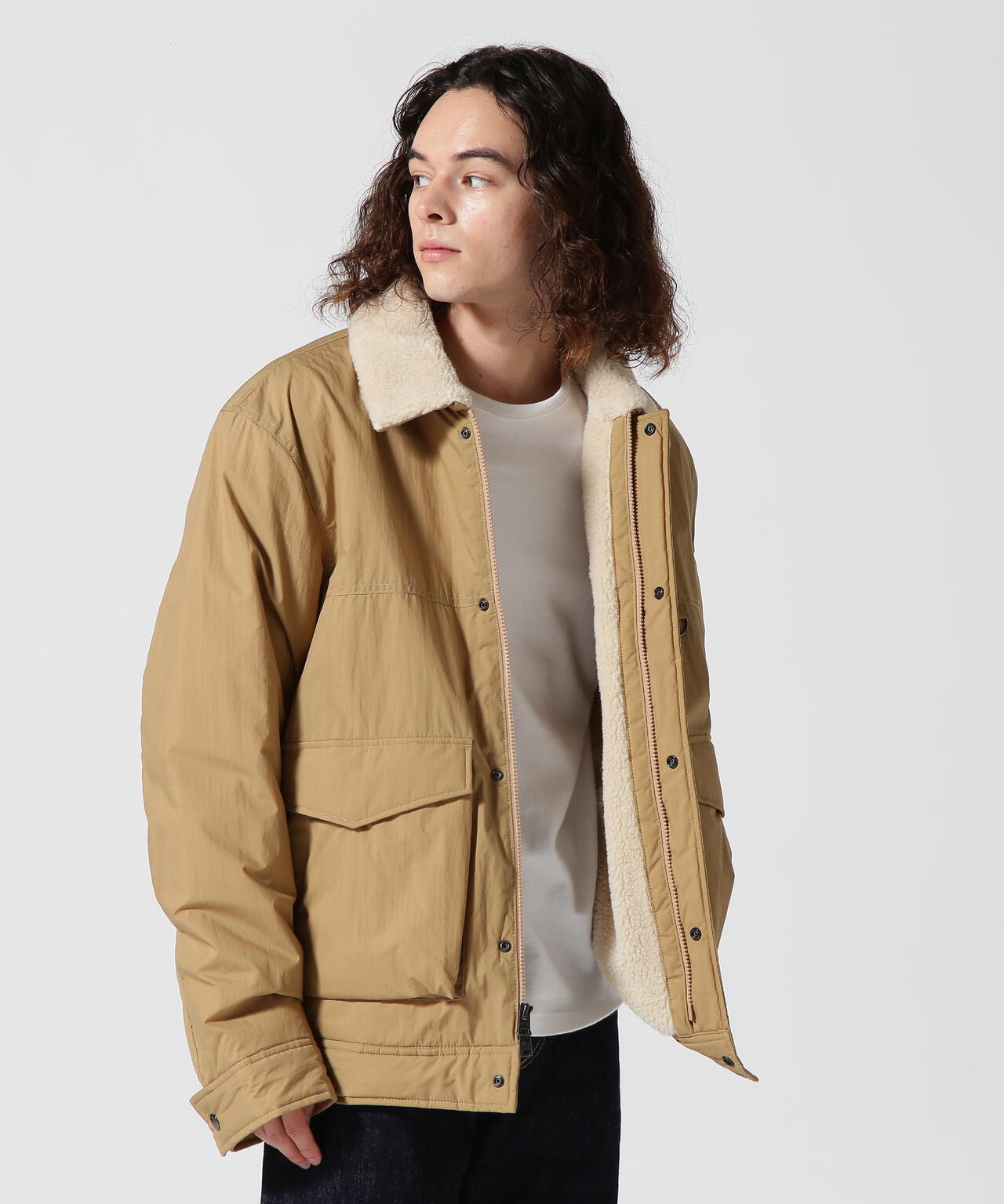 WOOLRICH(ウールリッチ) Ripstop Sherpa Trucker jacket | B'2nd