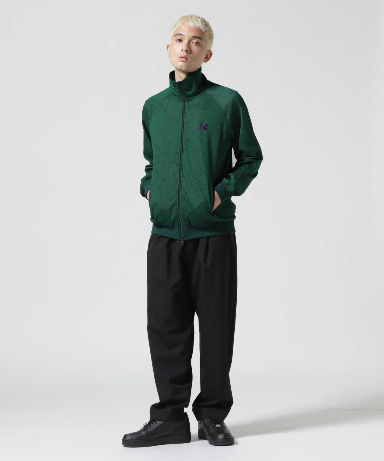 Needles Track Jacket - Poly Jq. グリーン即購入OKです