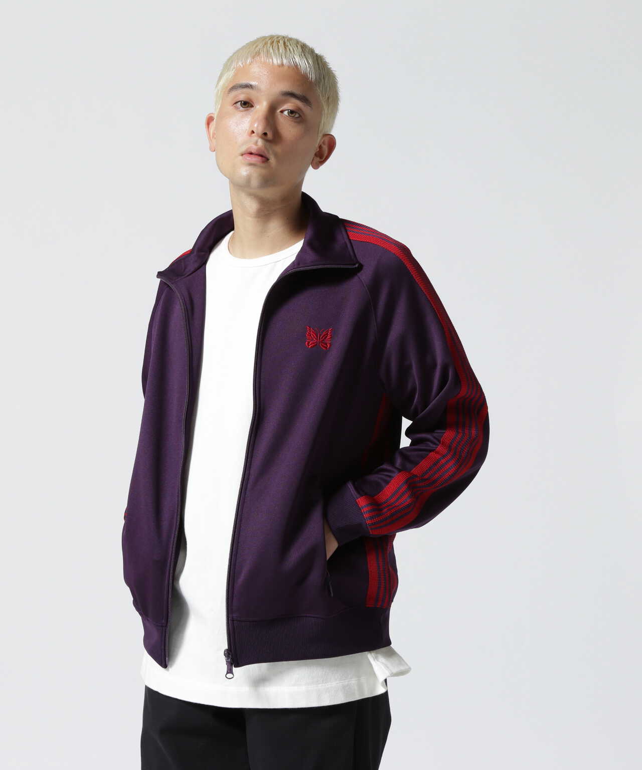 needles×hidden track jacket poly smooth