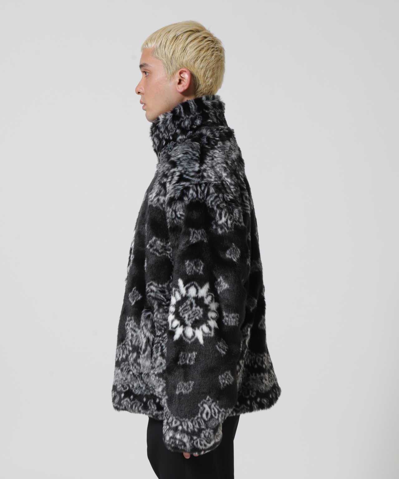 LUSOR（ルーソル）ECO FUR PAISLEY BZ エコファーペイズリーブルゾン 