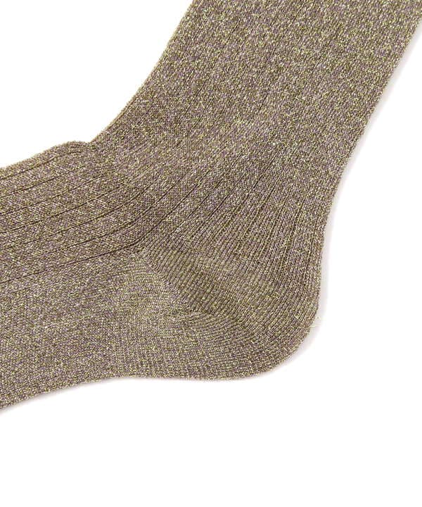 MARCOMONDE（マルコモンド）glitter wide rib socks