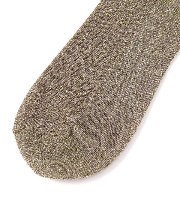 MARCOMONDE（マルコモンド）glitter wide rib socks