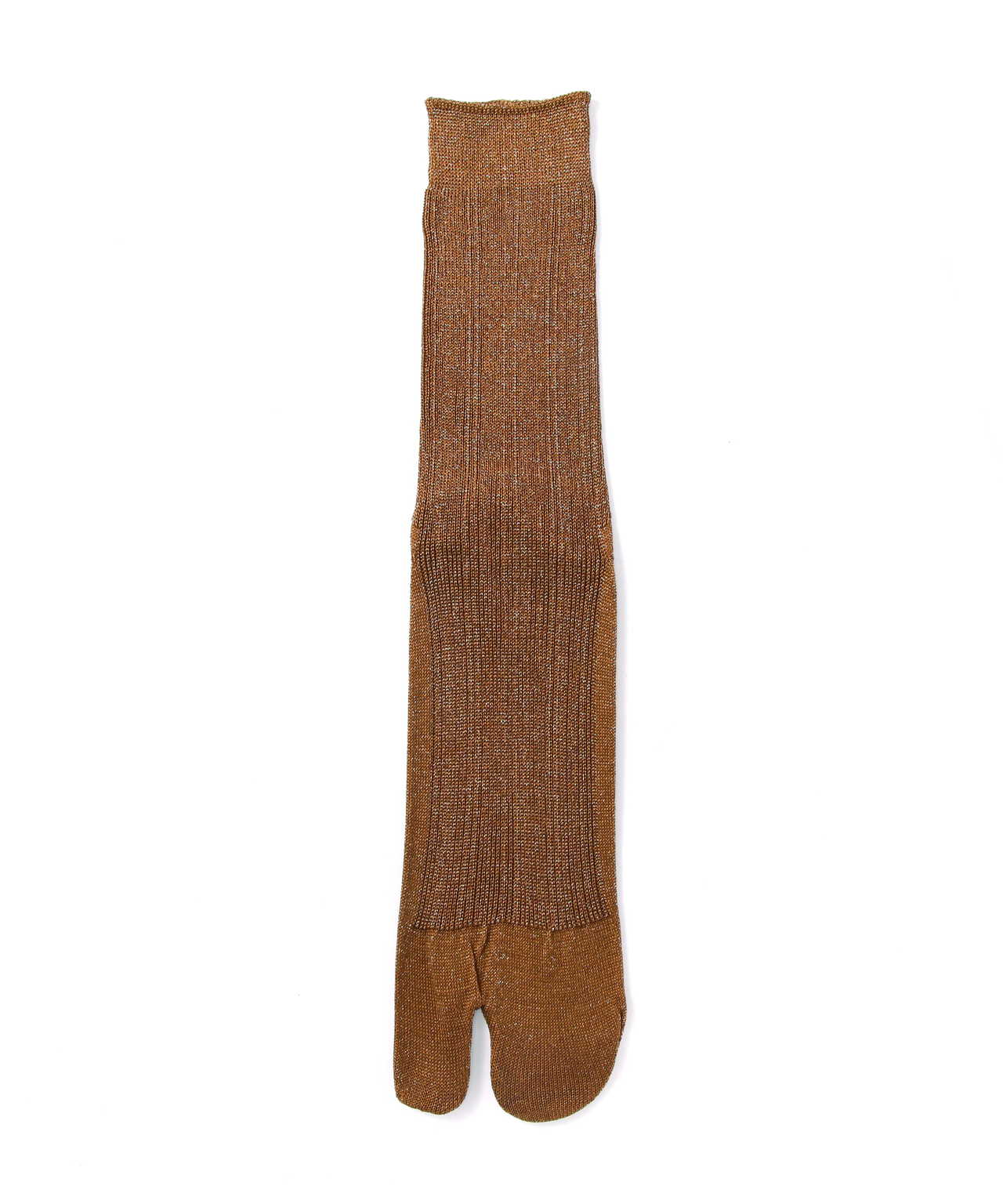 MARCOMONDE（マルコモンド）glitter ribbed tabi socks