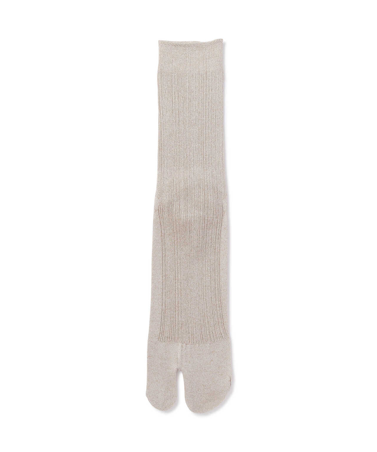 MARCOMONDE（マルコモンド）glitter ribbed tabi socks