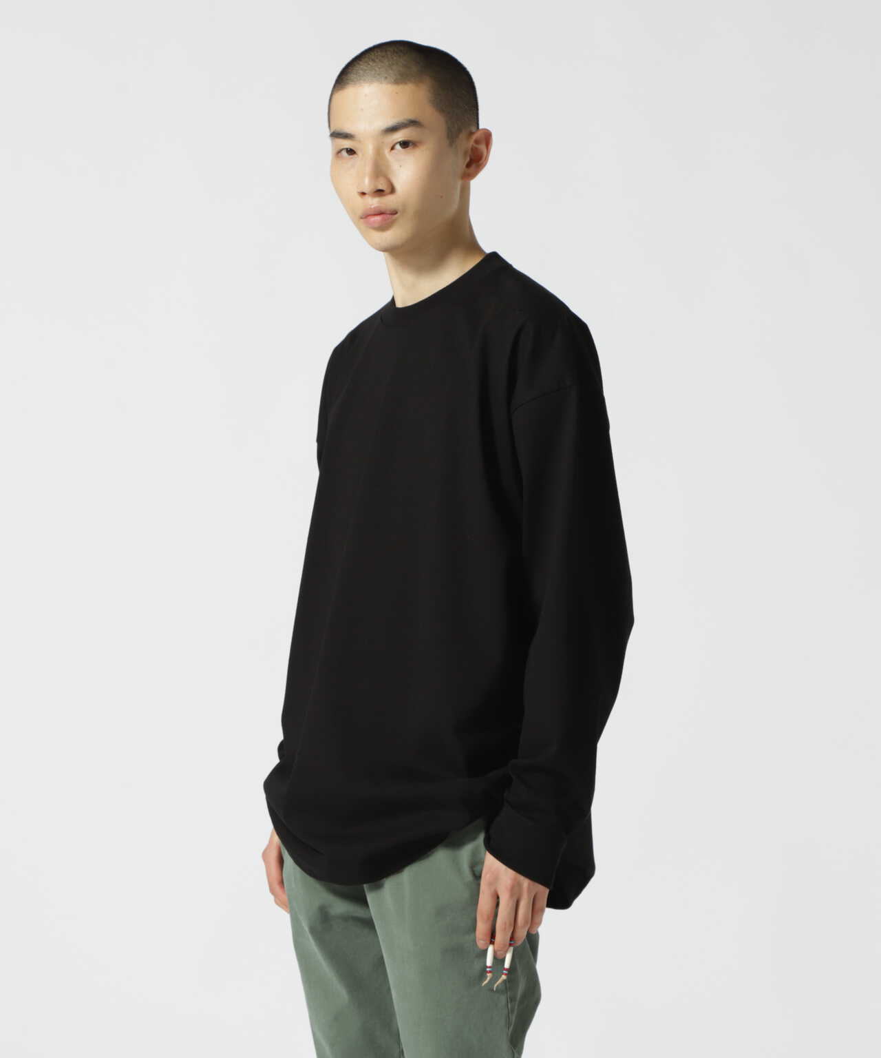 HEUGNユーゲンATON Supima Oversized Longsleeve T-shirt